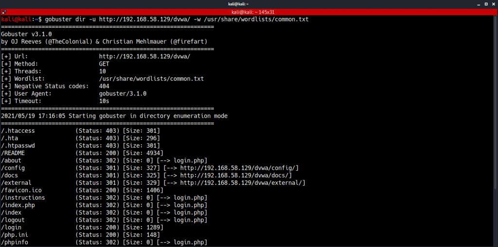 Gobuster DIR Mode For Scanning Directories