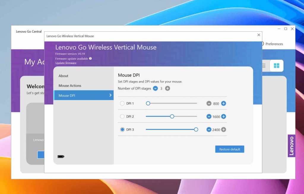 Lenovo Go Wireless Vertical Mouse