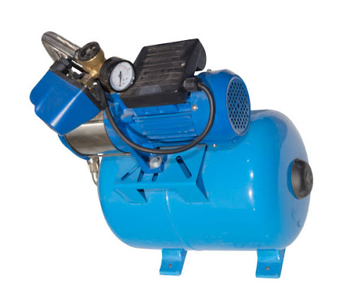 blue diesel air compressor